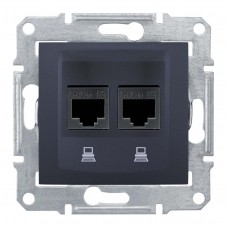 Розетка компьютерная 2хRJ45 Schneider Electric Sedna STP SDN5000170