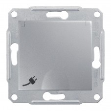 Розетка Schneider Electric Sedna с/з со шторками и крышкой 16A 250V SDN3100160