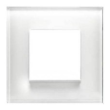 Рамка 1-постовая ABB Zenit стекло белое 2CLA227100N3001