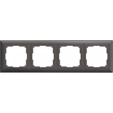 Рамка Werkel Fiore на 4 поста серо-коричневый WL14-Frame-04 4690389109171