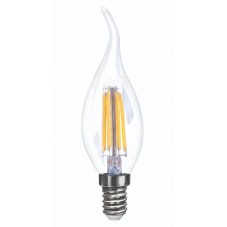 Лампа светодиодная диммируемая филаментная Voltega E14 6W 4000K прозрачная VG10-CW35E14cold6W-FD 7081