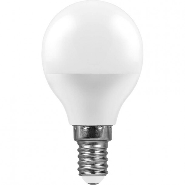 Лампа светодиодная Feron E14 11W 2700K Шар Матовая LB-750 25946