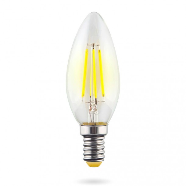 Лампа светодиодная E14 6W 2800К прозрачная VG10-C1E14warm6W-F 7019