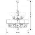 Подвесная люстра Kutek Mood Tivoli TIV-ZW-8+4 (N)