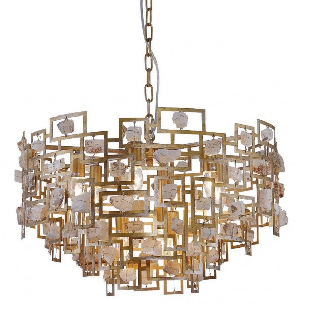 Подвесная люстра Crystal Lux Diego SP9 D600 Gold