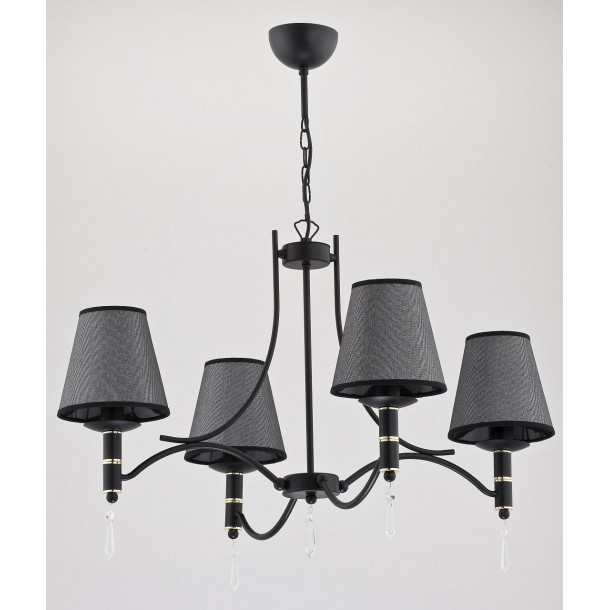 Подвесная люстра Alfa Abil Black Silver 22964