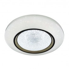 Потолочный светодиодный светильник Ambrella light Orbital Crystal Sand FS1233 WH/SD 48W D390