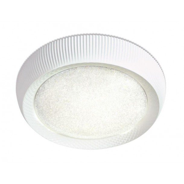 Потолочный светодиодный светильник Ambrella light Orbital Crystal Sand FS1240 WH/SD 48W D500