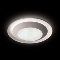 Потолочный светодиодный светильник Ambrella light Orbital Crystal Sand FS1260 WH/SD 48W D500