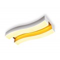 Потолочный светодиодный светильник Ambrella light Orbital Parrus FP2422 WH 60W+24W D690*300