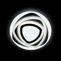 Потолочный светодиодный светильник Ambrella light Orbital Acrylic FA90 WH 140W D500