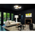 Потолочный светодиодный светильник Ambrella light Orbital Granule FG2083 WH 96W+12W D730*690