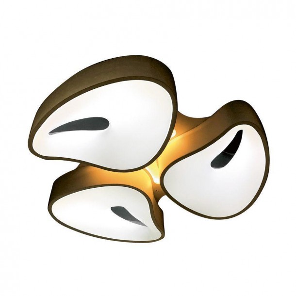 Потолочный светодиодный светильник Ambrella light Orbital Granule FG2083 WH 96W+12W D730*690
