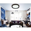 Потолочный светодиодный светильник Ambrella light Orbital Crystal Sand FS1212 WH/CH 64W+23W D500