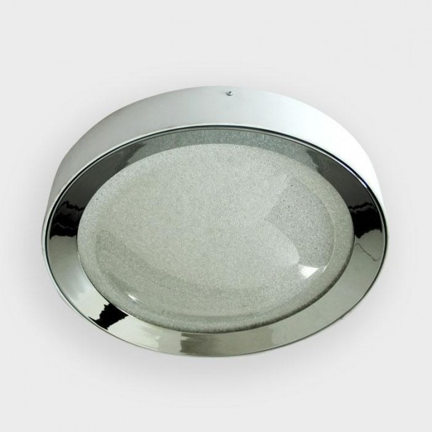 Потолочный светодиодный светильник Ambrella light Orbital Crystal Sand FS1212 WH/CH 64W+23W D500