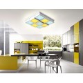 Потолочный светодиодный светильник Ambrella light Orbital Crystal Sand FS1540 WH/SD 108W D540*540