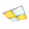 Потолочный светодиодный светильник Ambrella light Orbital Parrus FP2354 WH 128W D480*480