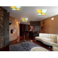 Потолочный светодиодный светильник Ambrella light Orbital Parrus FP2354 WH 128W D480*480