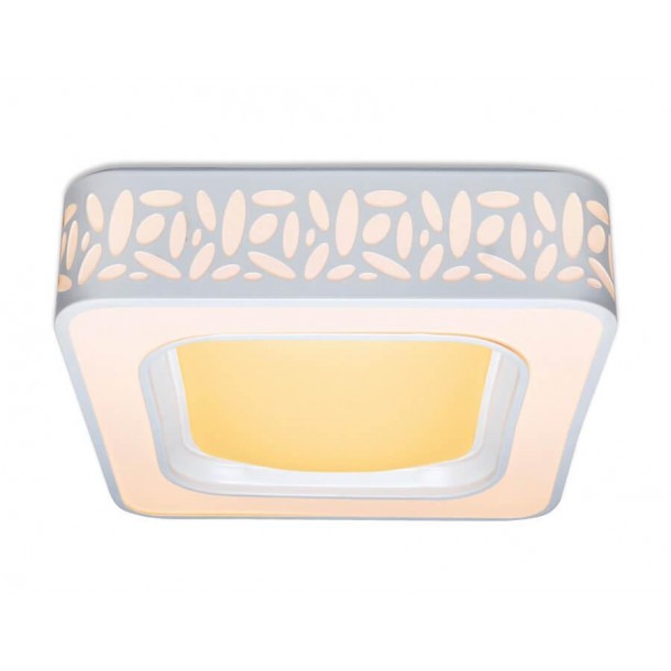 Потолочный светодиодный светильник Ambrella light Orbital Design F212 WH 80W D440*440
