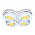 Потолочный светодиодный светильник Ambrella light Orbital Crystal Sand FS1584/4 208W D585*585