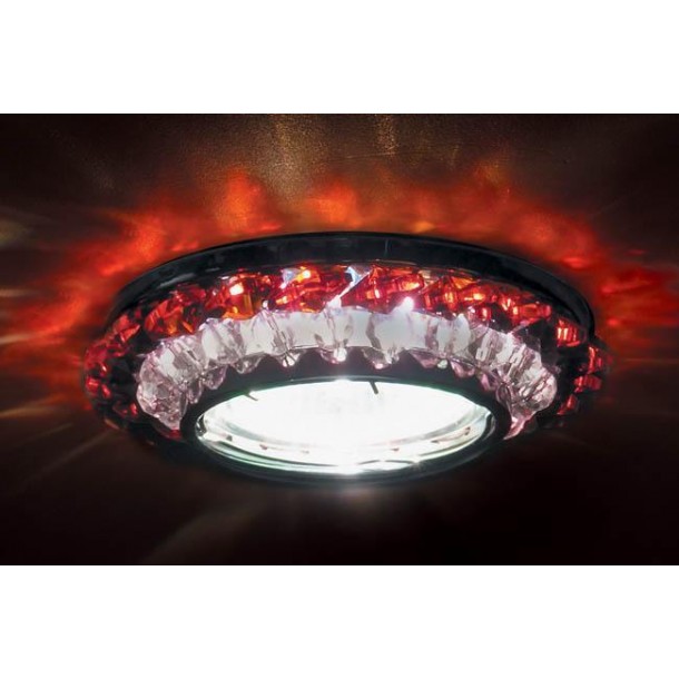Встраиваемый светильник Donolux DL062.02.1/6 crystal/red