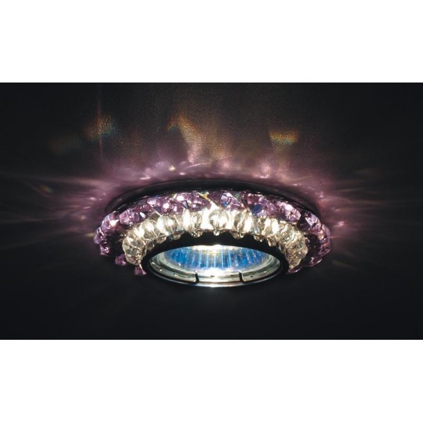Встраиваемый светильник Donolux DL062.02.1/9 crystal/rose