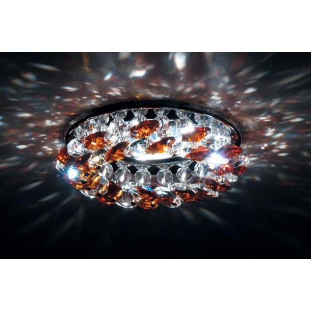 Встраиваемый светильник Donolux DL061.02.1/7 crystal/topaz