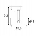 Трековый светодиодный светильник SLV 3Ph Euro Spot Led Small 153800