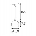 Трековый светильник SLV 1Phase-Track Light Eye PD GU10 144023