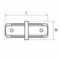 Коннектор прямой Lightstar Barra 502109