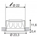 Встраиваемый светодиодный светильник SLV Led Downlight 23 160461