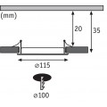 Встраиваемый светодиодный светильник Paulmann Quality Line Panel 92070