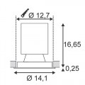 Светильник встраиваемый NEW TRIA LED DISK 4000K 35° белый 113561