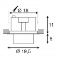 Встраиваемый светодиодный светильник SLV Supros Move 118121