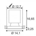 Светильник встраиваемый NEW TRIA LED DISK 4000K 60° серебристый 113574