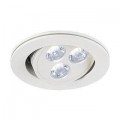 Светильник встраиваемый TRITON LED тепло-белый PowerLED 3x1W белый 113662