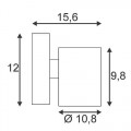 Уличный настенный светильник SLV Sitra 230332