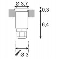 Ландшафтный светодиодный светильник SLV Dasar Led Mini Round 233540