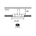 Встраиваемый светильник Paulmann Premium Line IP65 Quadro 93727